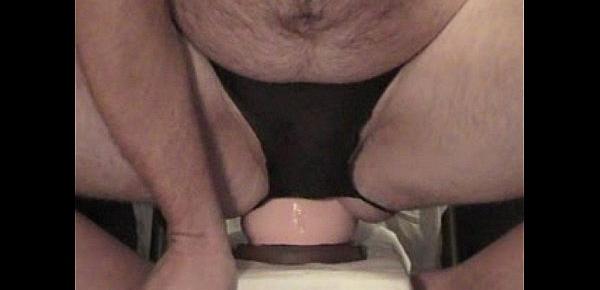  this guy is ripping his ass on huge butt plug